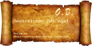 Oestreicher Dániel névjegykártya